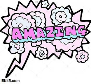 معنای واژه شگفت انگیز یا amazing در انگلیسی